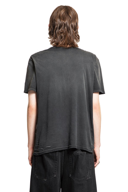 ANN DEMEULEMEESTER MAN BLACK T-SHIRTS & TANK TOPS