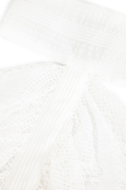 Britten Ruffled Lace High-neck Collar