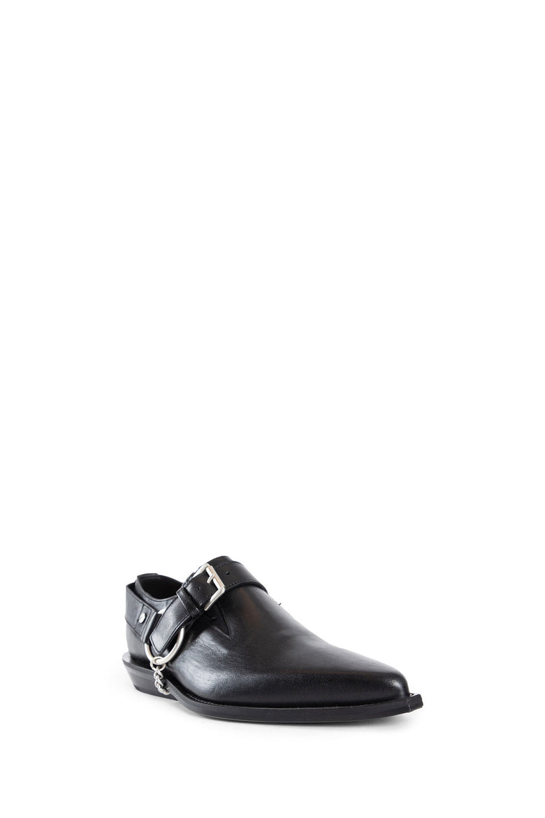 ANN DEMEULEMEESTER MAN BLACK LOAFERS & FLATS