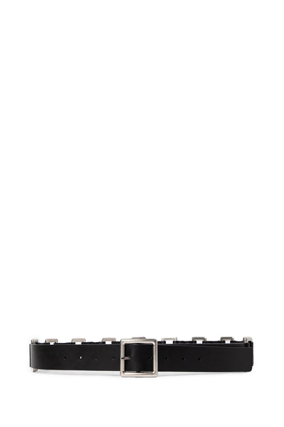 ANN DEMEULEMEESTER UNISEX BLACK BELTS