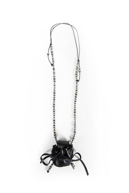 ANT FINE SILVER + OILY CALF SKIN + COTTON