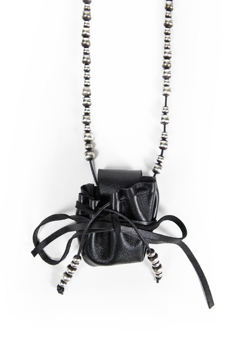 ANT FINE SILVER + OILY CALF SKIN + COTTON