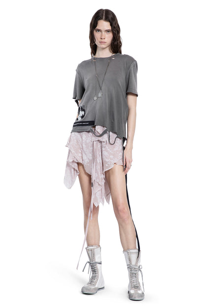 ANN DEMEULEMEESTER WOMAN GREY T-SHIRTS & TANK TOPS