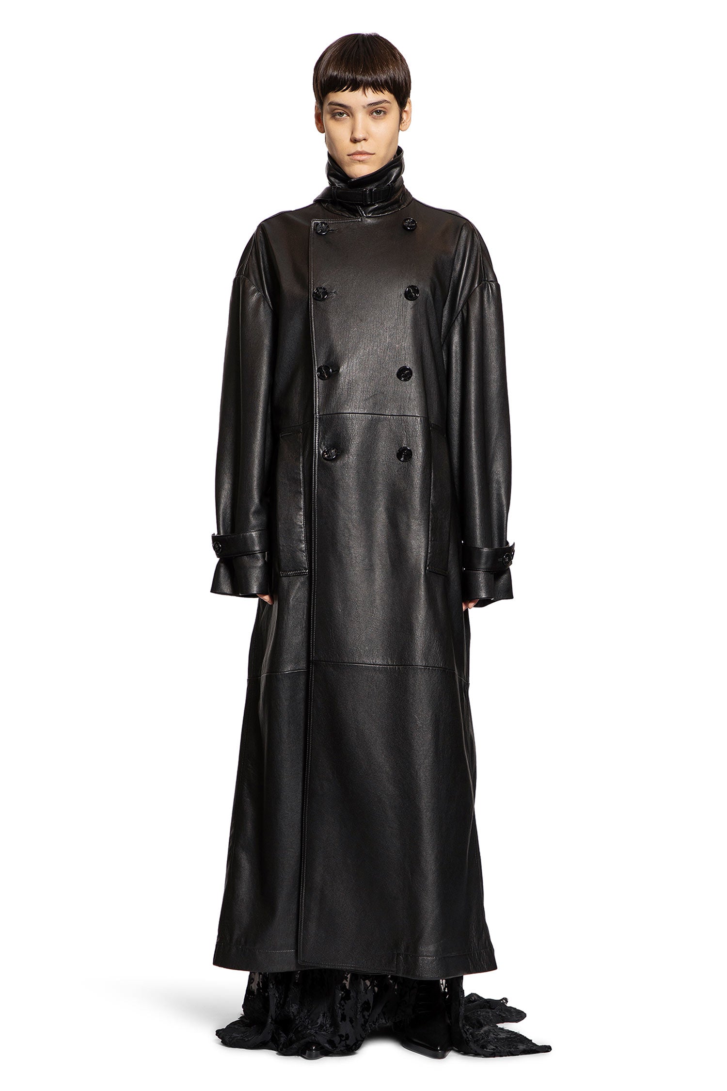 Ansa Double Breasted Trench Coat