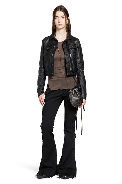 Ilmi Satin Structured Leather Jacket