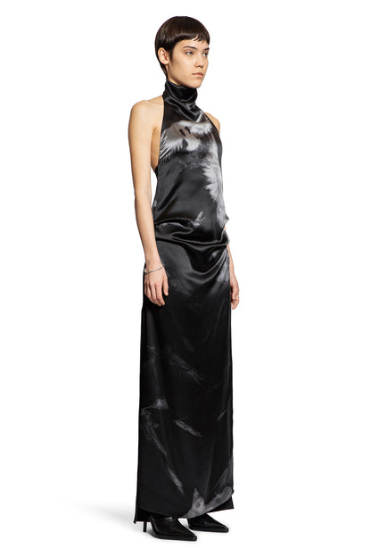 Rut Highneck Open Back Maxi Dress