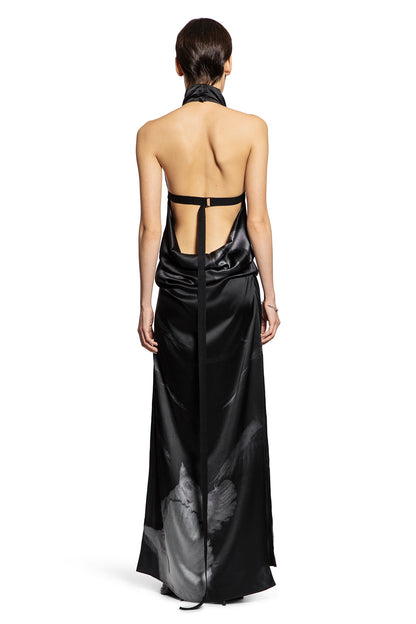 Rut Highneck Open Back Maxi Dress