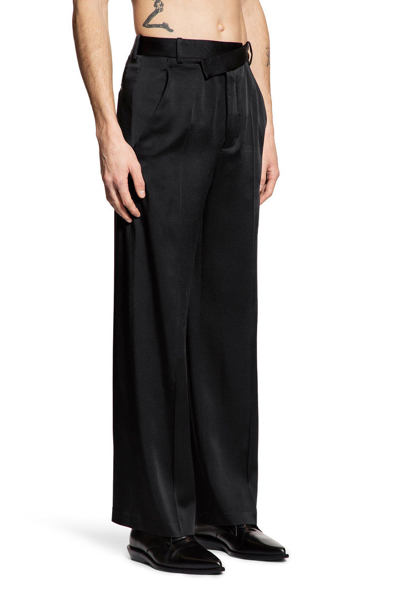 Cyrus Cady Satin Wide Leg Trousers