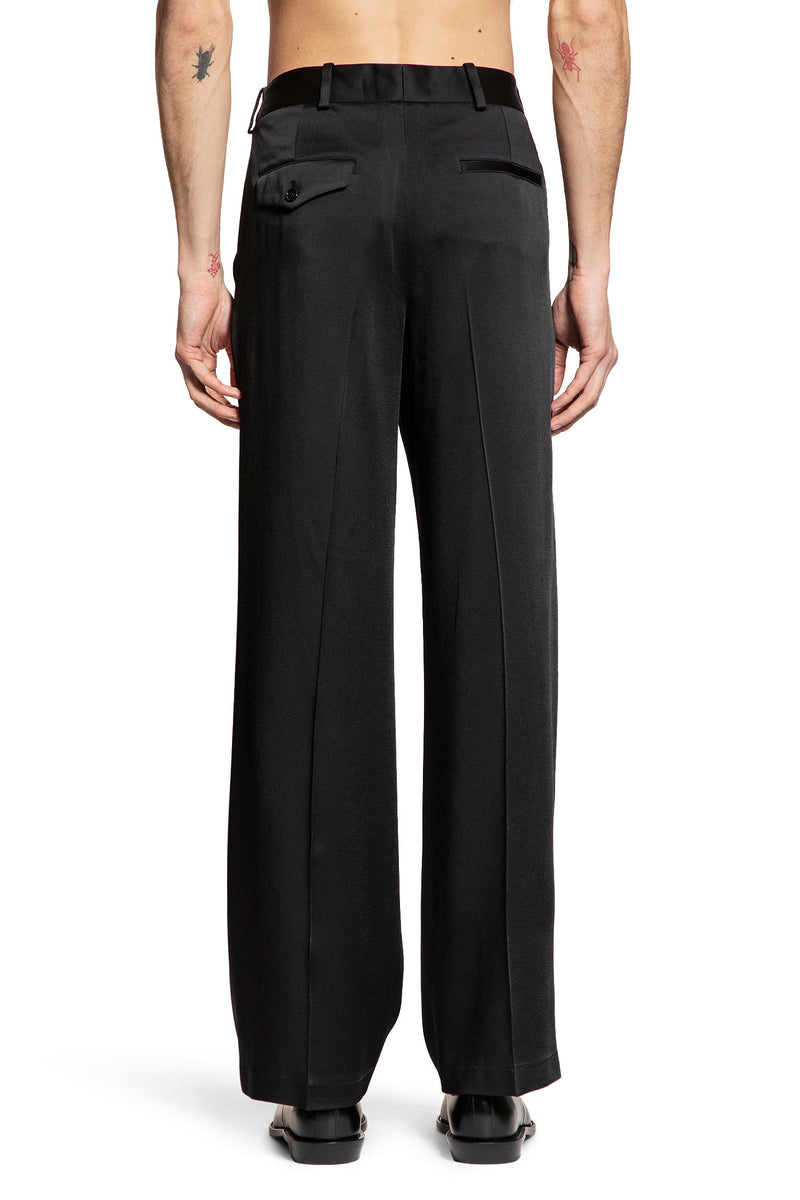Cyrus Cady Satin Wide Leg Trousers