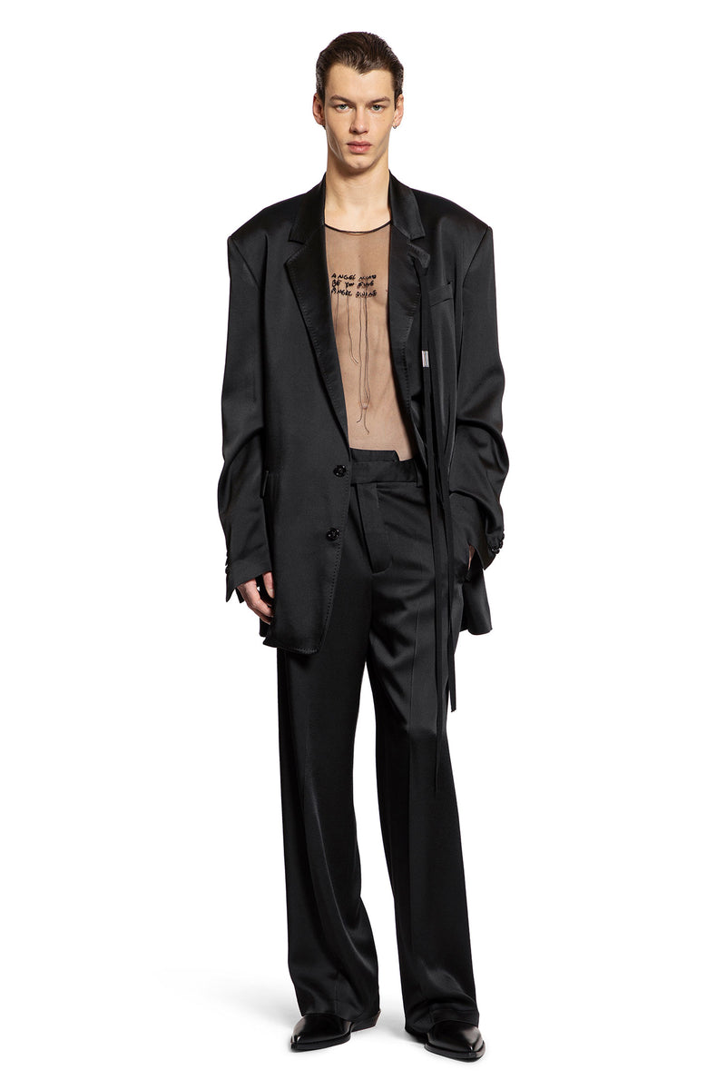 Cyrus Cady Satin Wide Leg Trousers