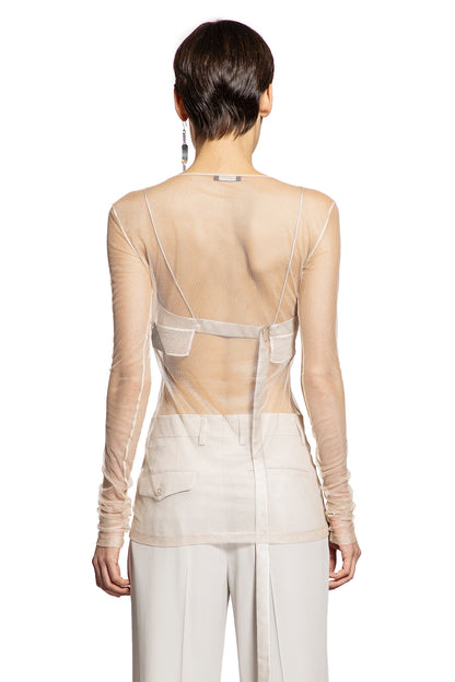 Fiene ''Ange Divine' Tulle Long Sleeve Top