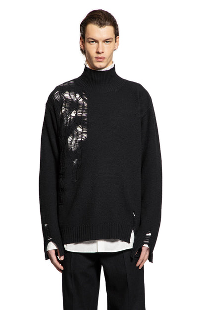 Natan Destroyed Seed Stitch Turtleneck Sweater