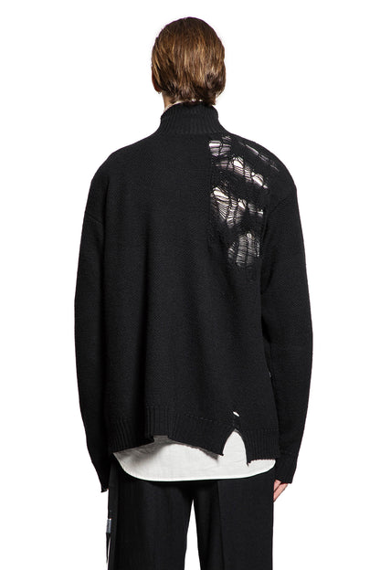 Natan Destroyed Seed Stitch Turtleneck Sweater