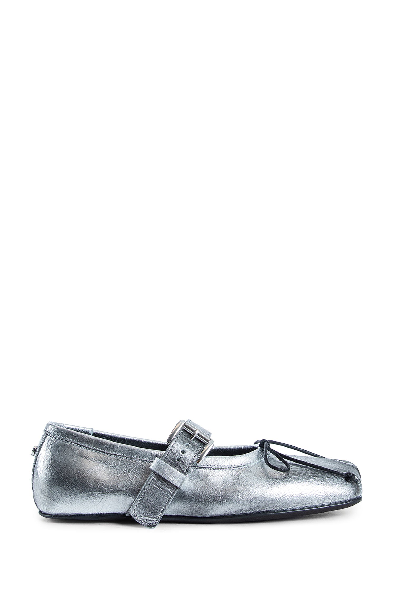 Zoey Ballerinas in Dusty Laminated Leather