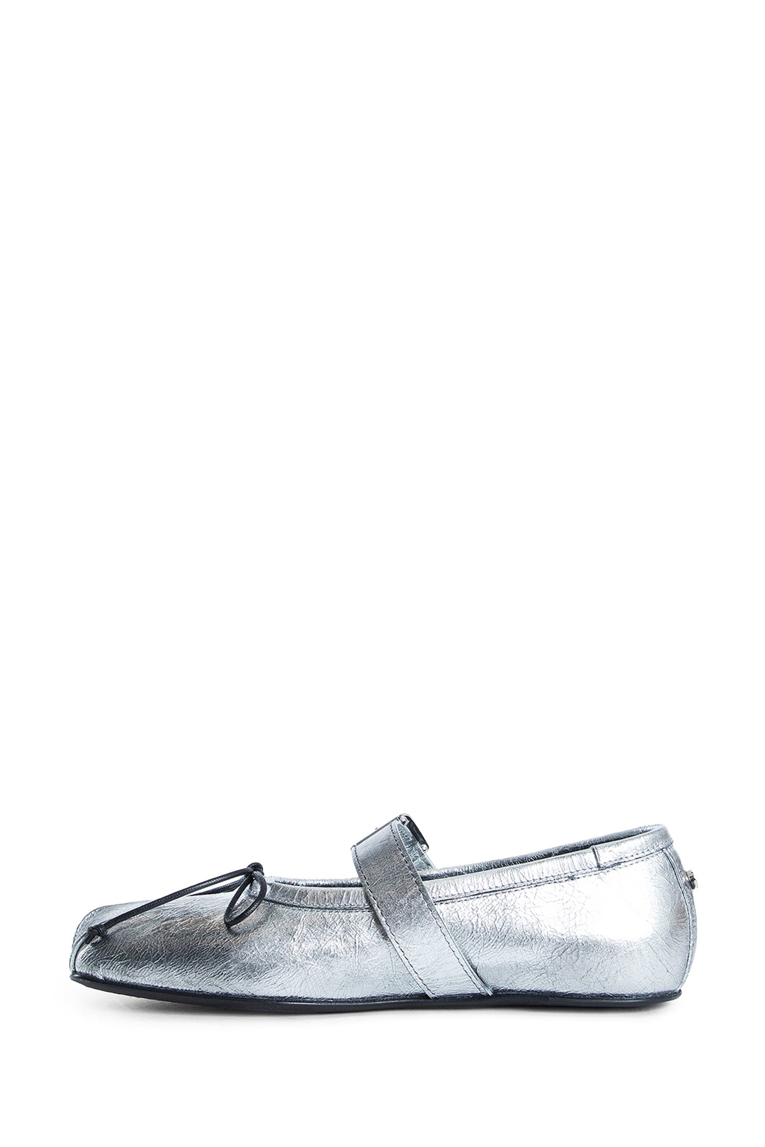 Zoey Ballerinas in Dusty Laminated Leather