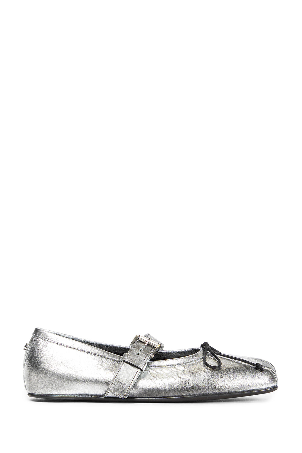 ANN DEMEULEMEESTER Zoey Ballerinas in Dusty Laminated Leather woman