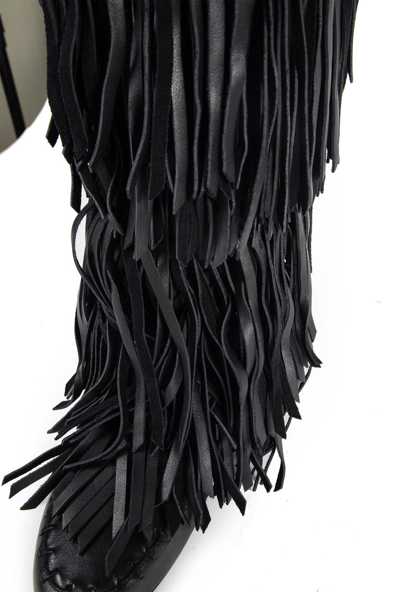 Aala Soft Fringe Boots - Antonioli.eu