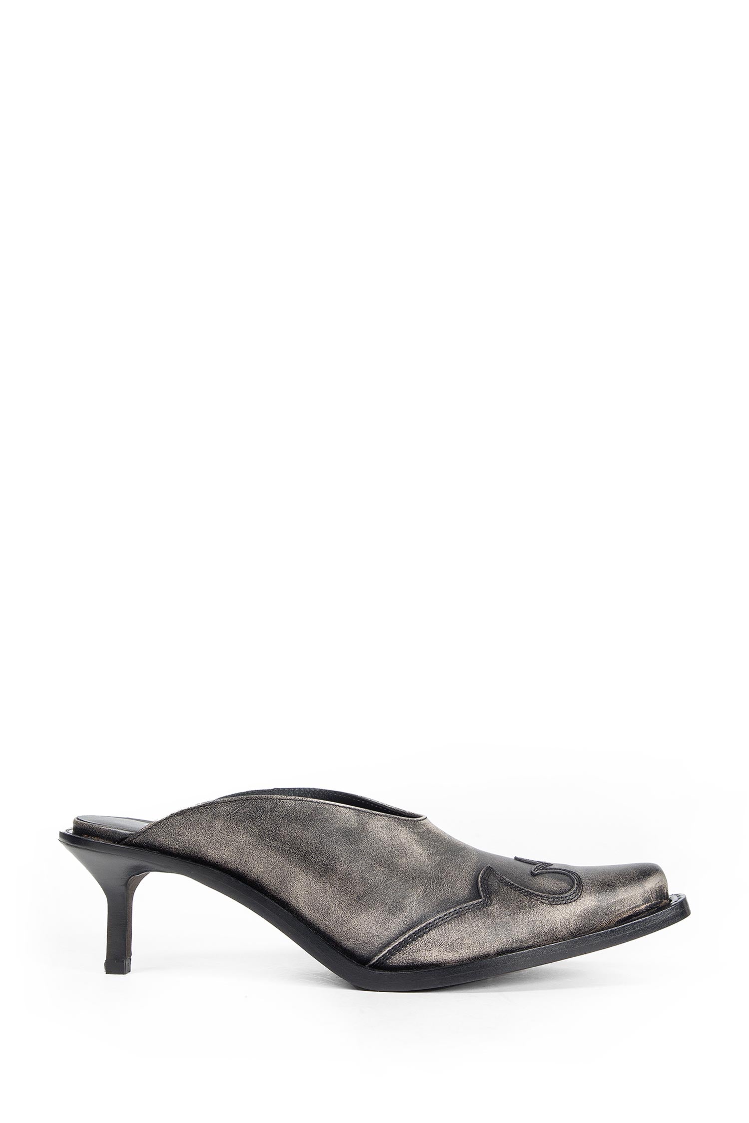 Beate Western-Stitched Mules