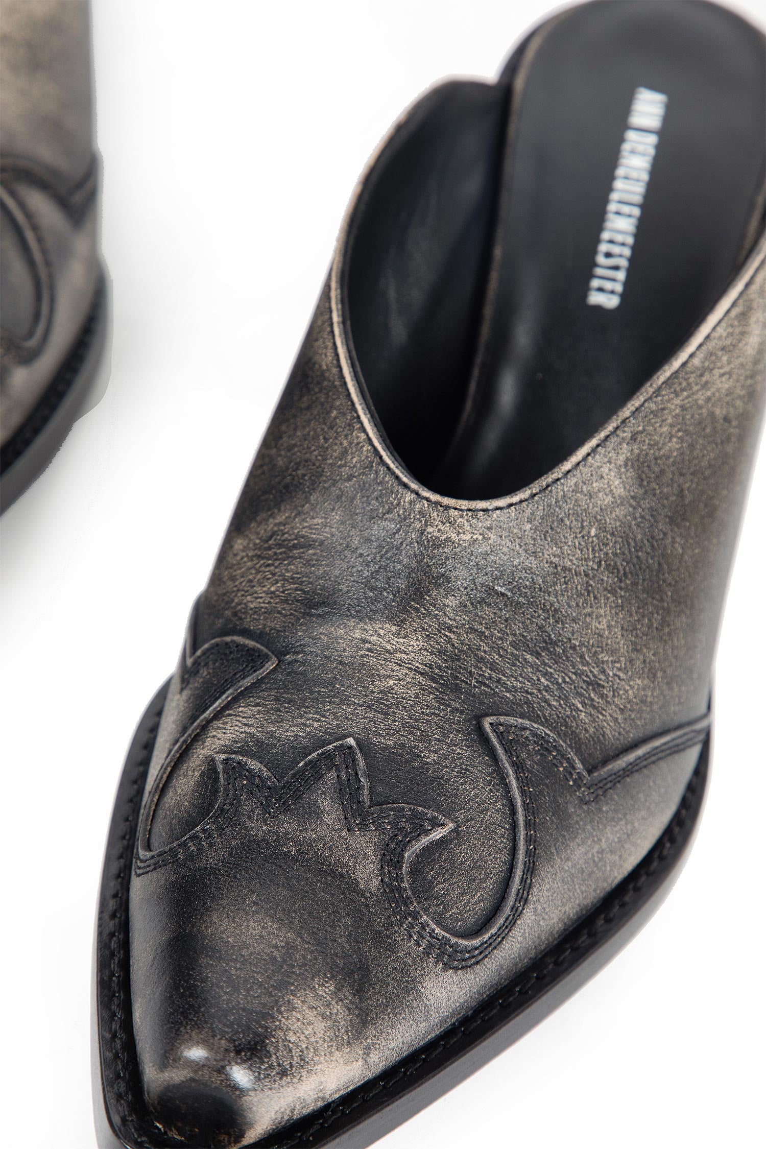 Beate Western-Stitched Mules