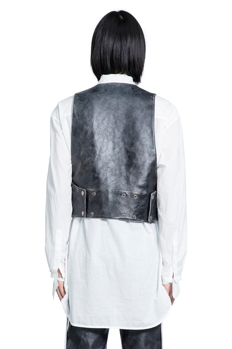 Albien Waistcoat in Distressed Leather