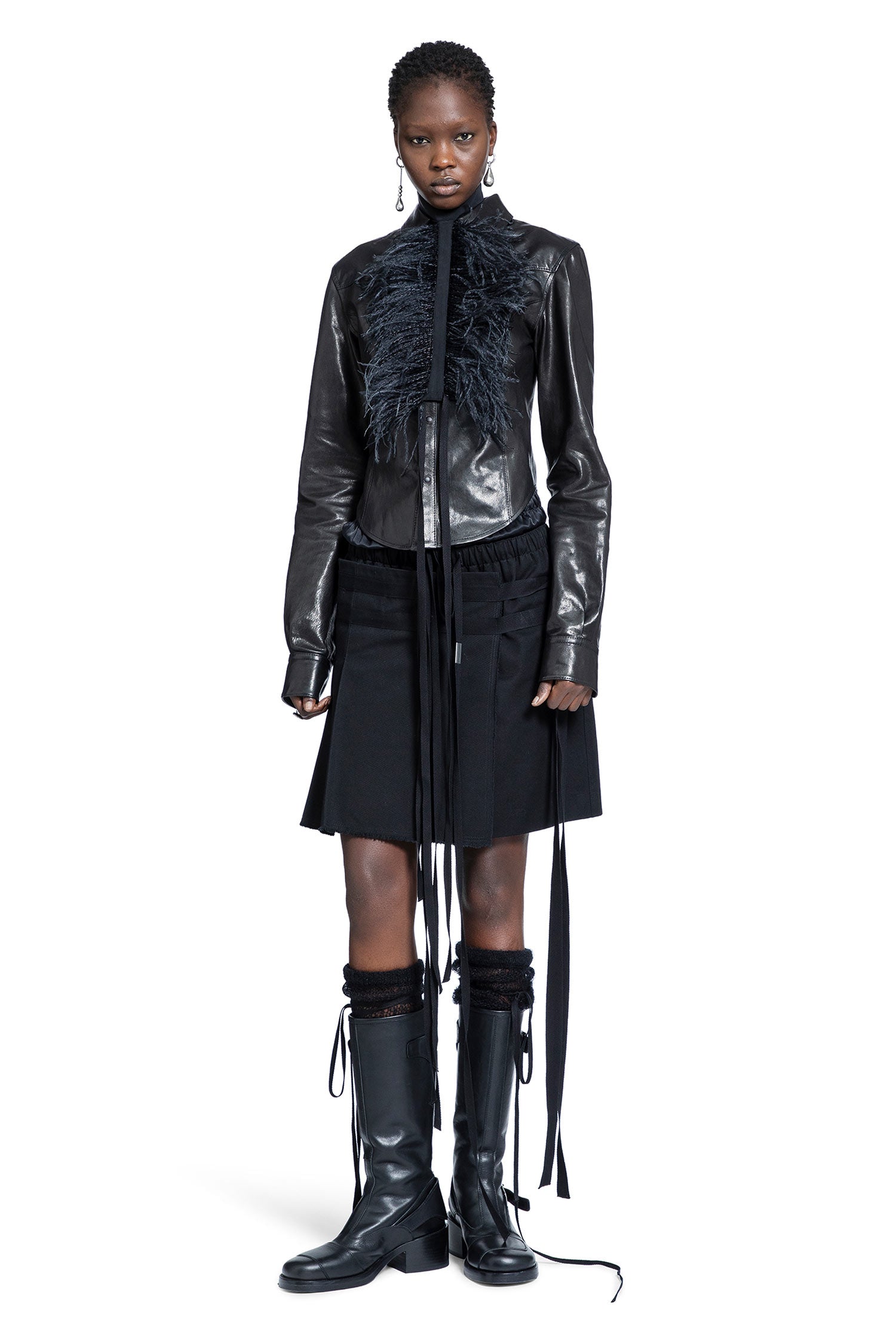 Drika Western Shirt in Leather