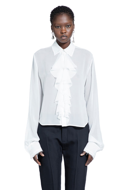 Nare Slim Fit Ruffle Shirt