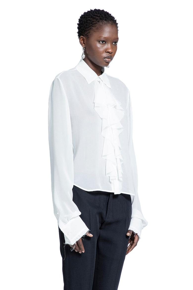Nare Slim Fit Ruffle Shirt