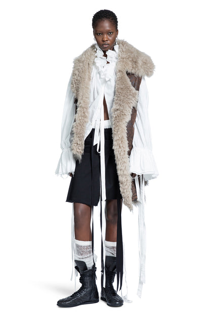 Aleid Asymmetric Shearling Vest