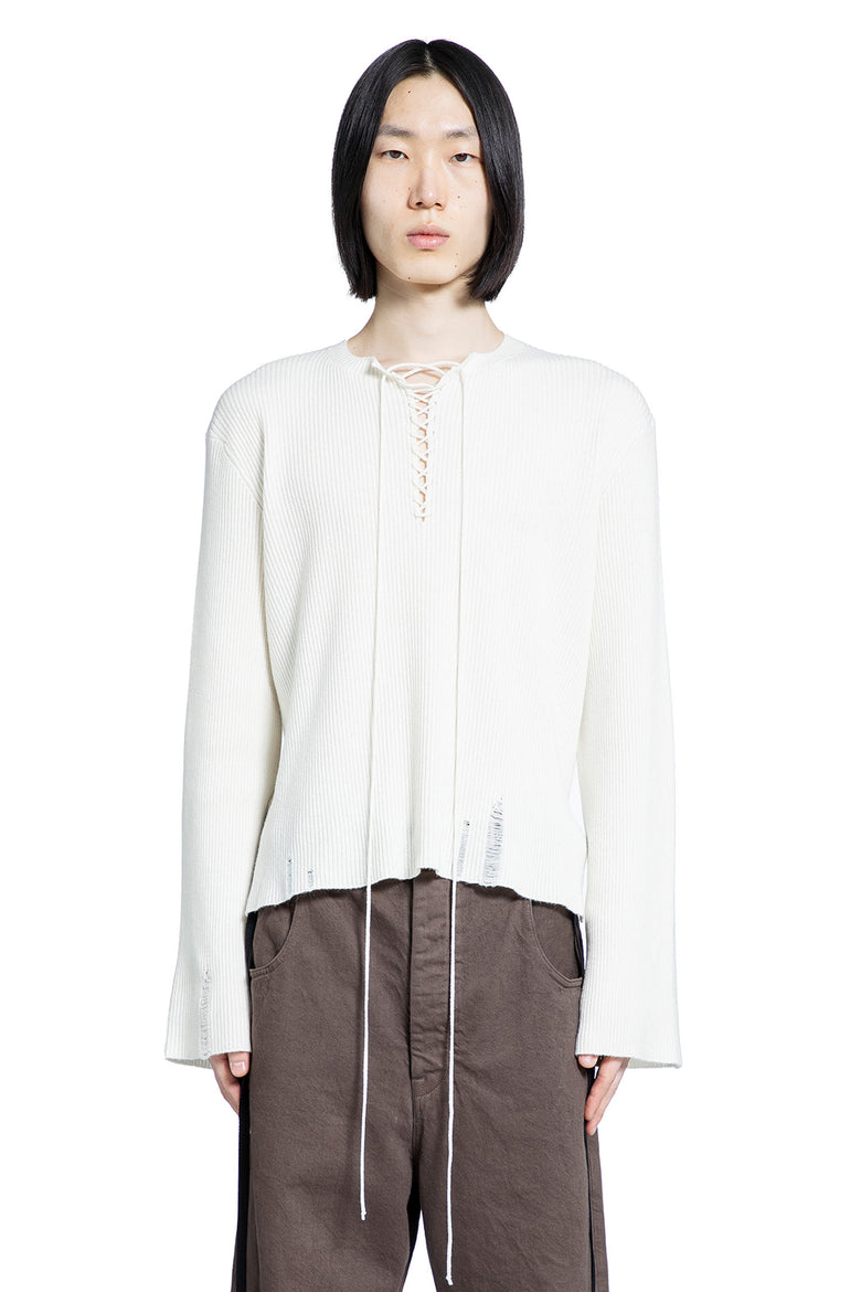 Deder Lace-up Serafino Sweater
