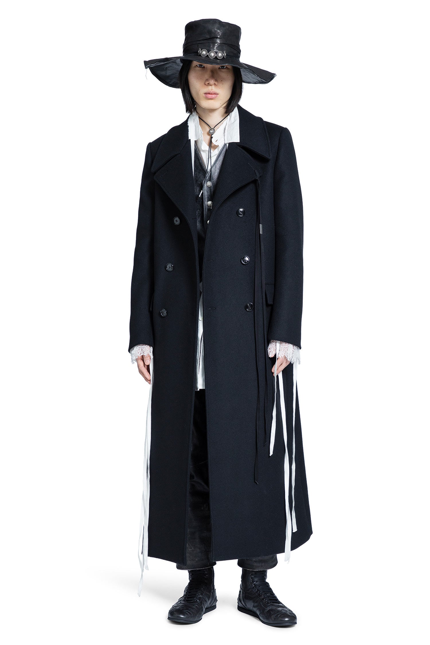 Miles Long Coat in Wool Melton