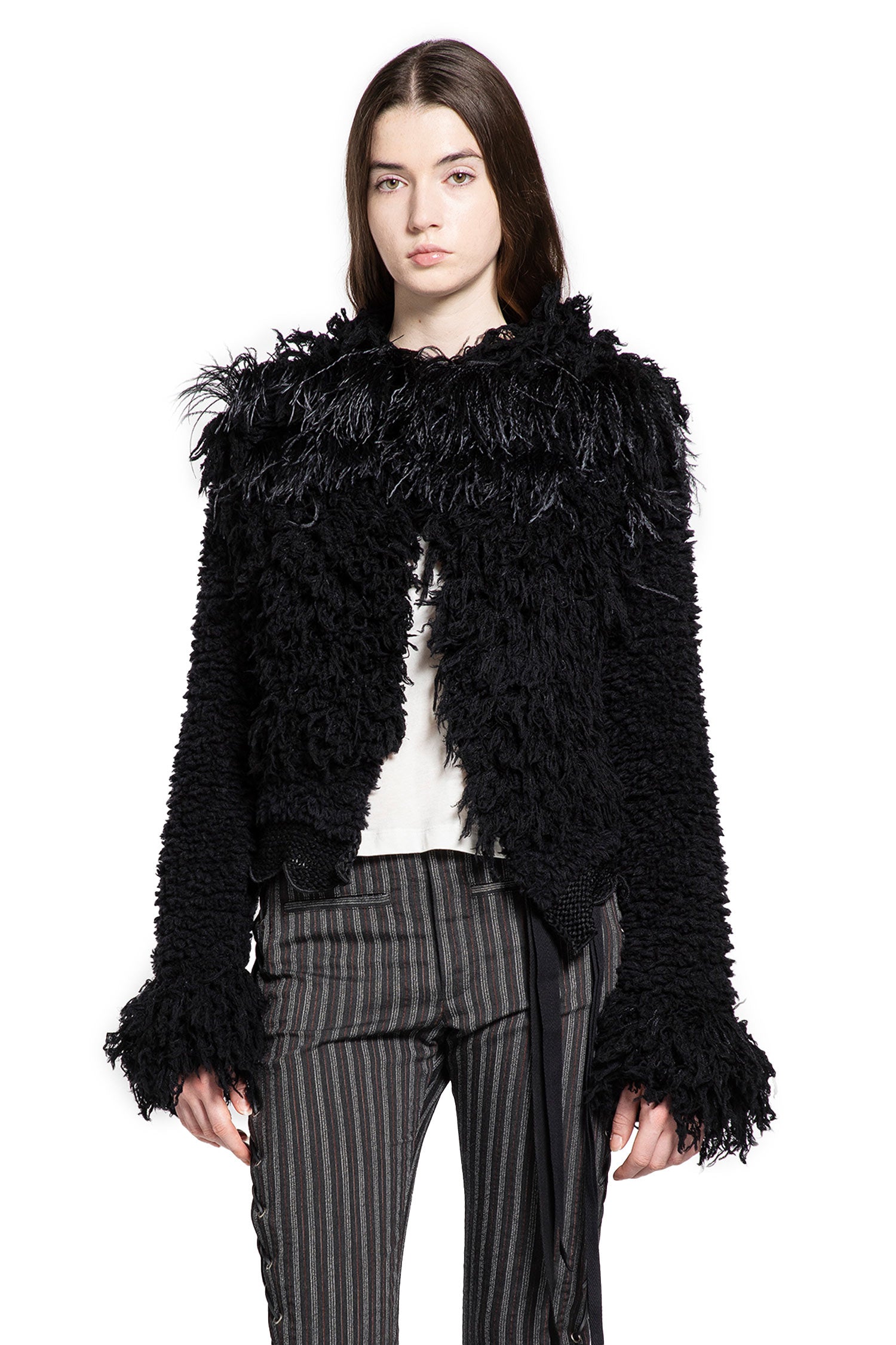 Ieke Fully Wool Jacket with Feathers