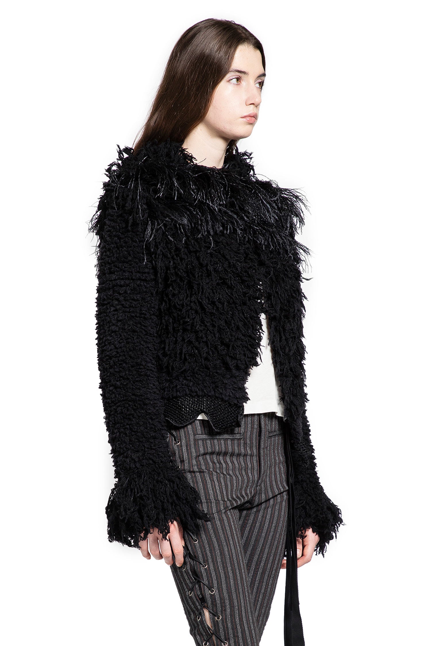 Ieke Fully Wool Jacket with Feathers