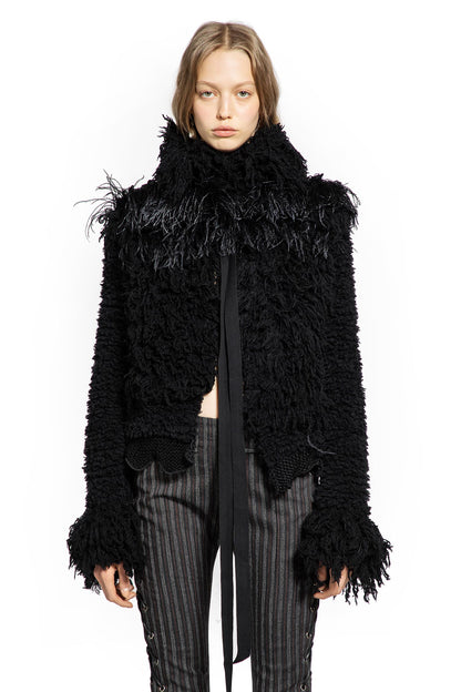 Ieke Wool Jacket with Feathers