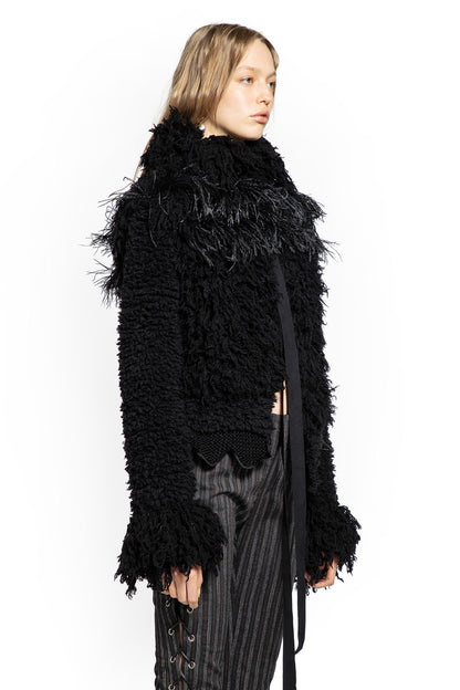 Ieke Wool Jacket with Feathers