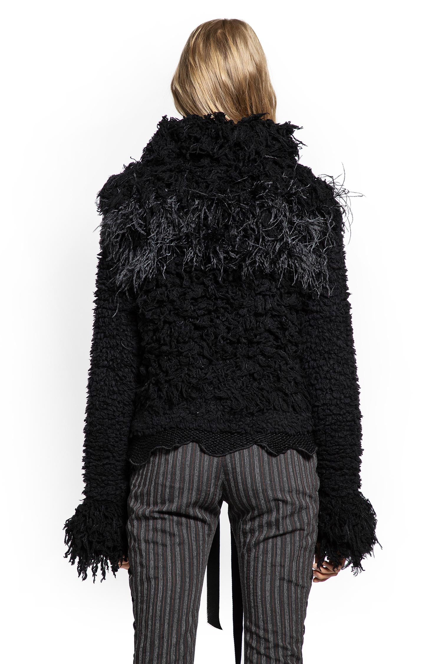 Ieke Wool Jacket with Feathers