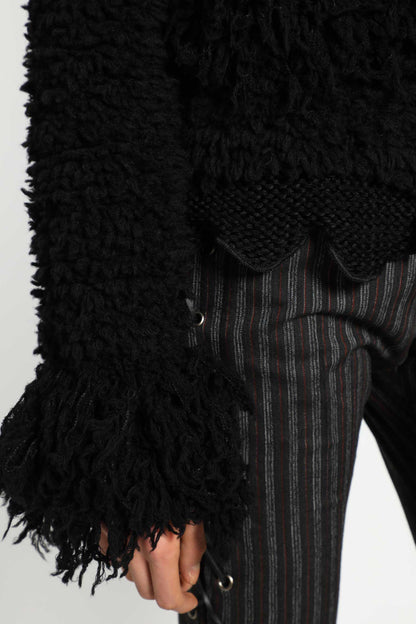 Ieke Wool Jacket with Feathers