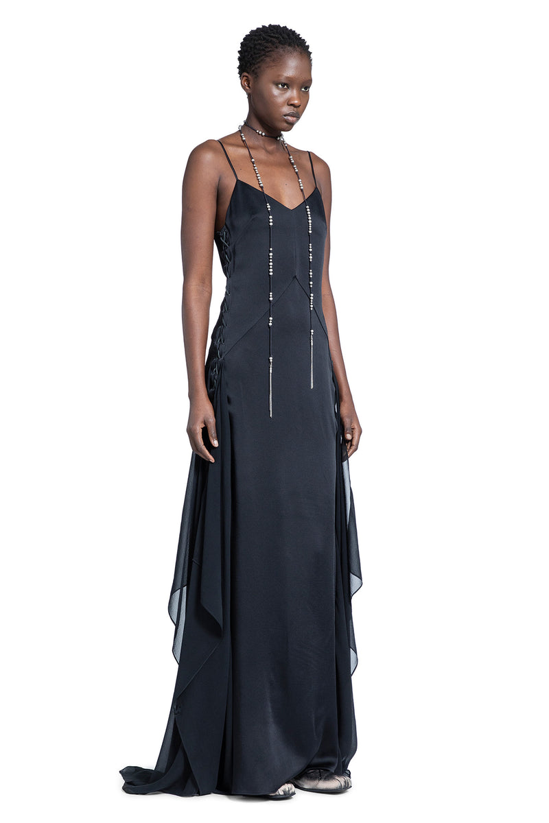 Ottilie Long Dress in Cady Satin - Antonioli.eu