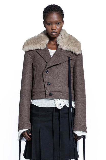 Wiebke Wool and Shearling Perfecto
