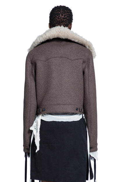 Wiebke Wool and Shearling Perfecto
