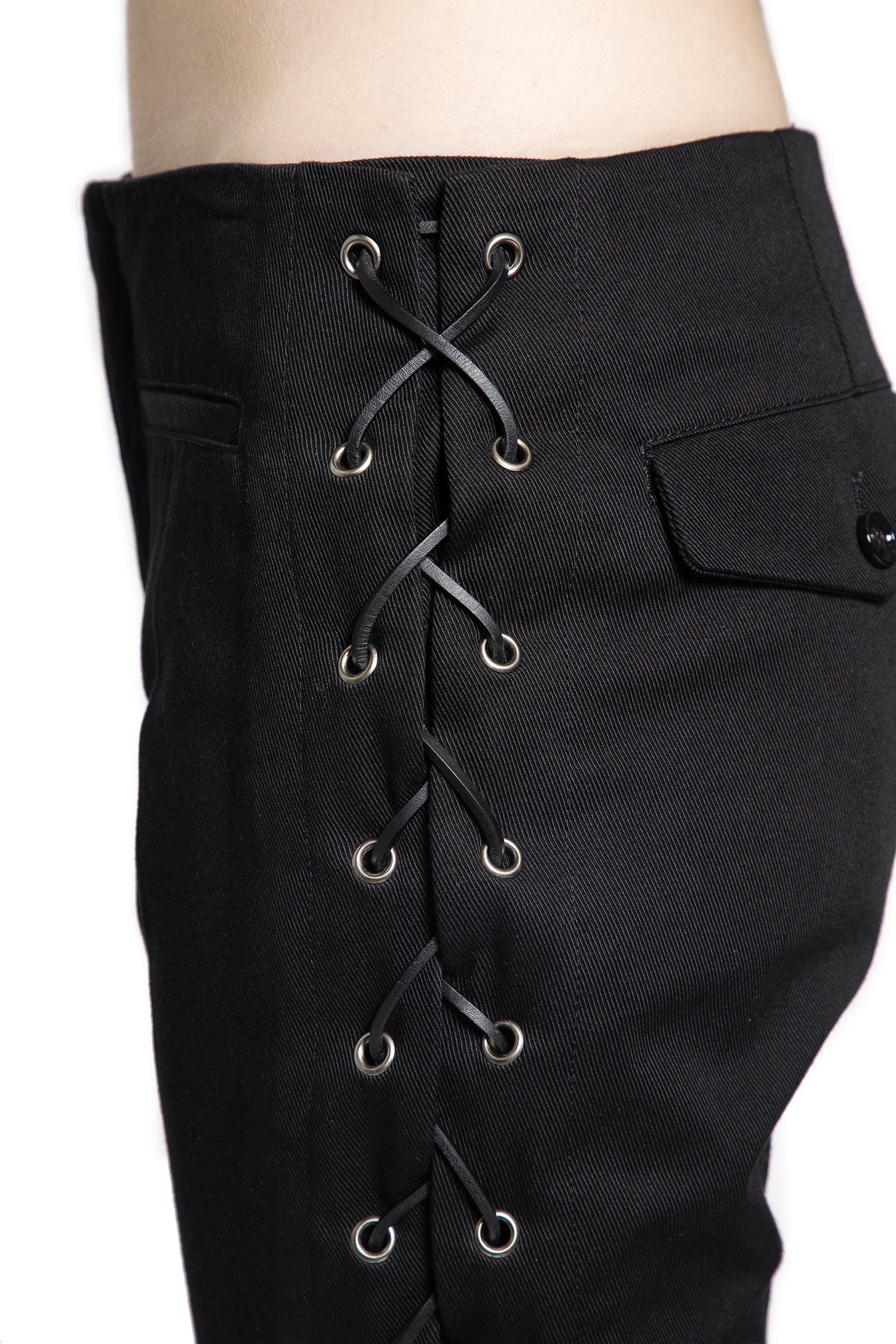 Kel Lace-Up Bootcut Trousers