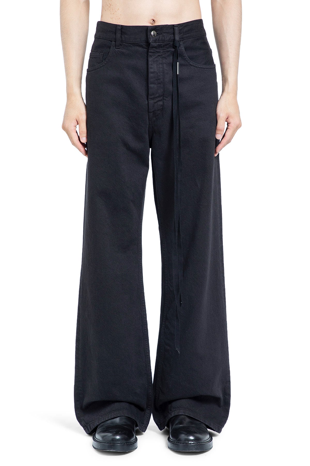 Modest 5 Pockets Relaxed Flared Trousers