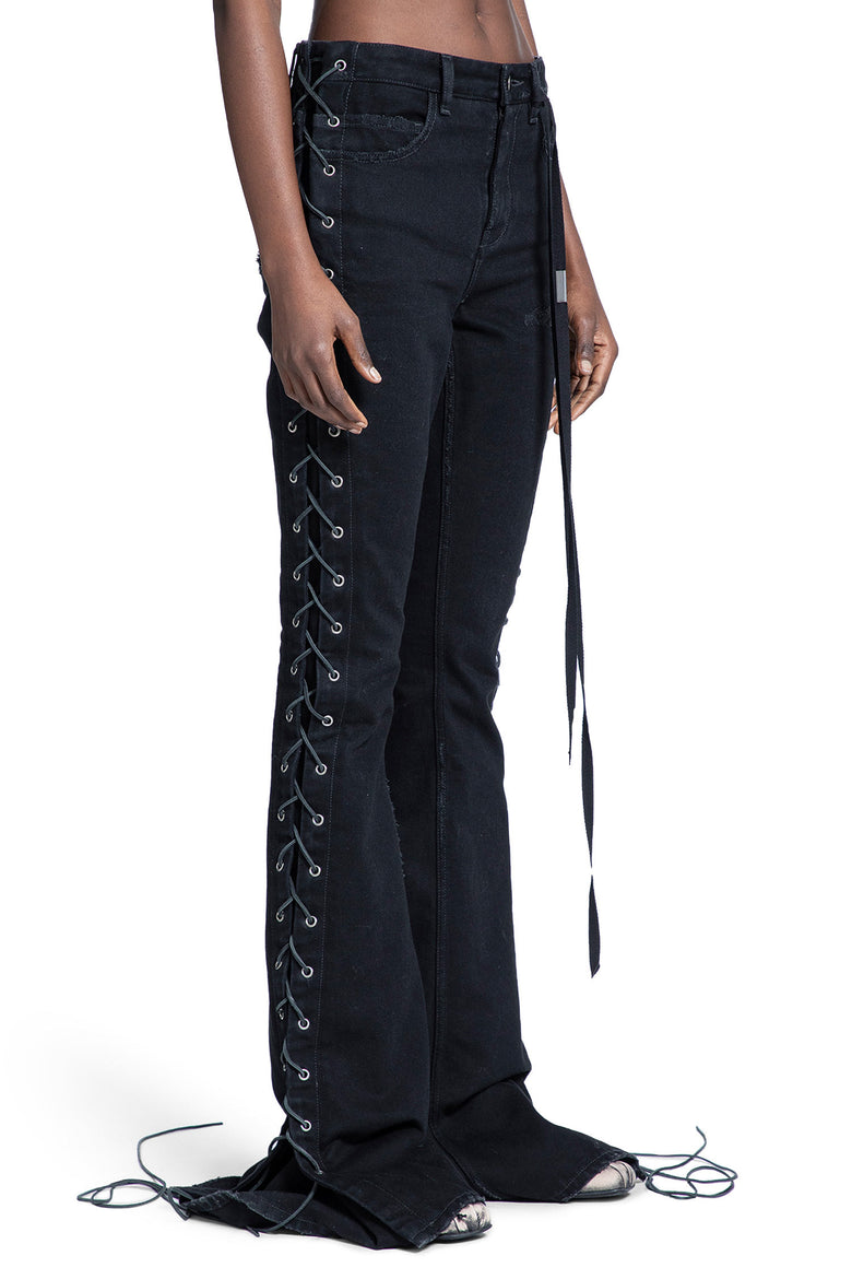 Treze Lace-Up Bootcut Jeans