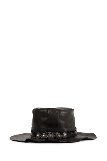 Aril Small Leather Hat With Studs