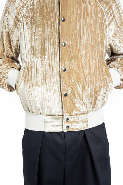 Esko Bomber in Froissé Velvet