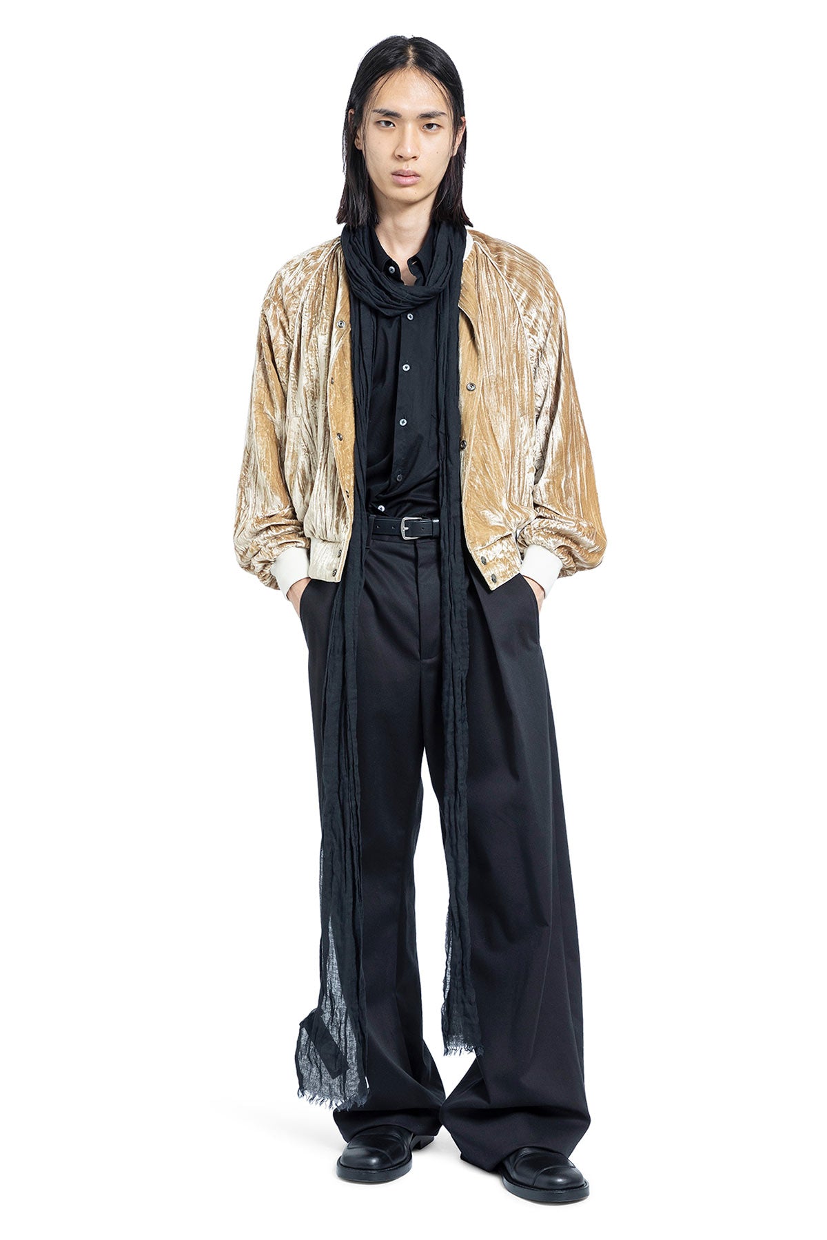 Esko Bomber in Froissé Velvet