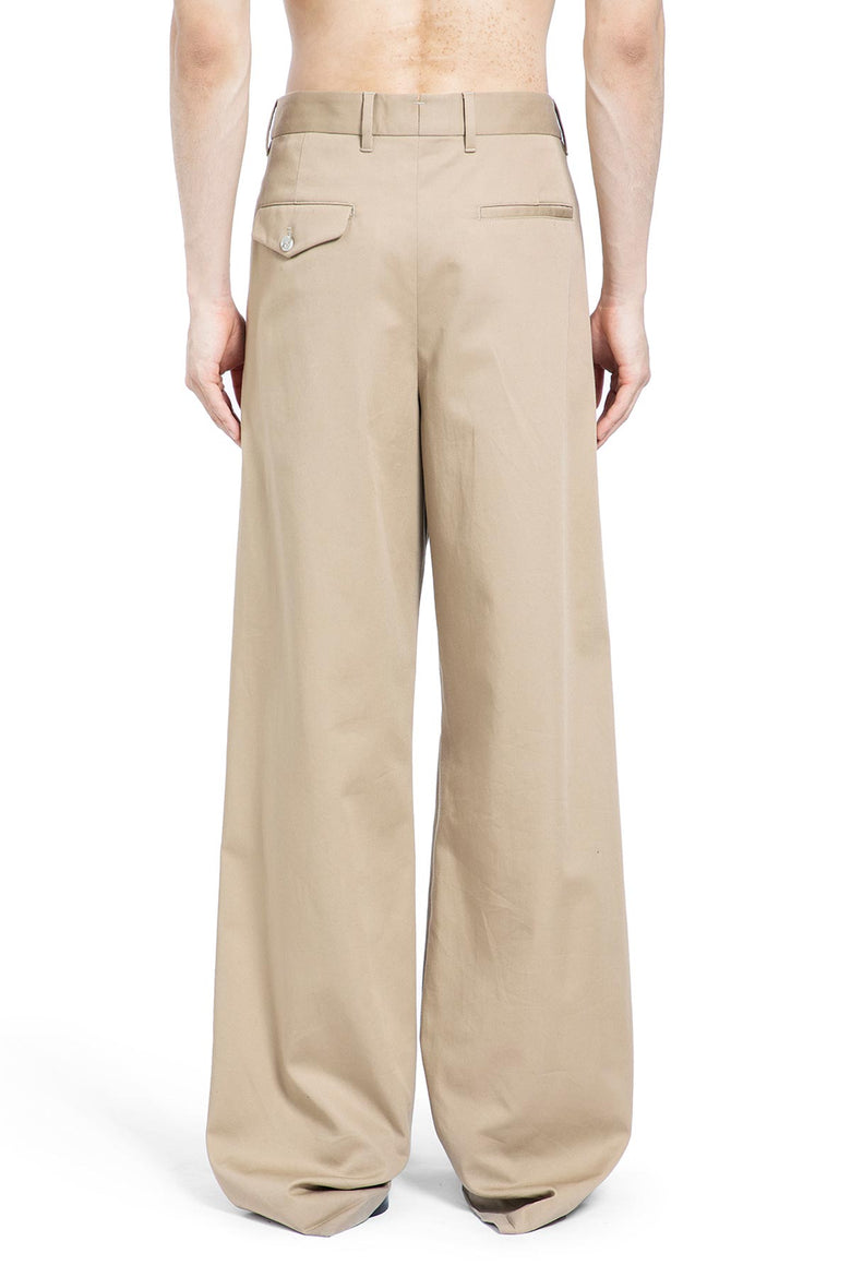 ANN DEMEULEMEESTER Botel Wide Leg Pleated Trousers man