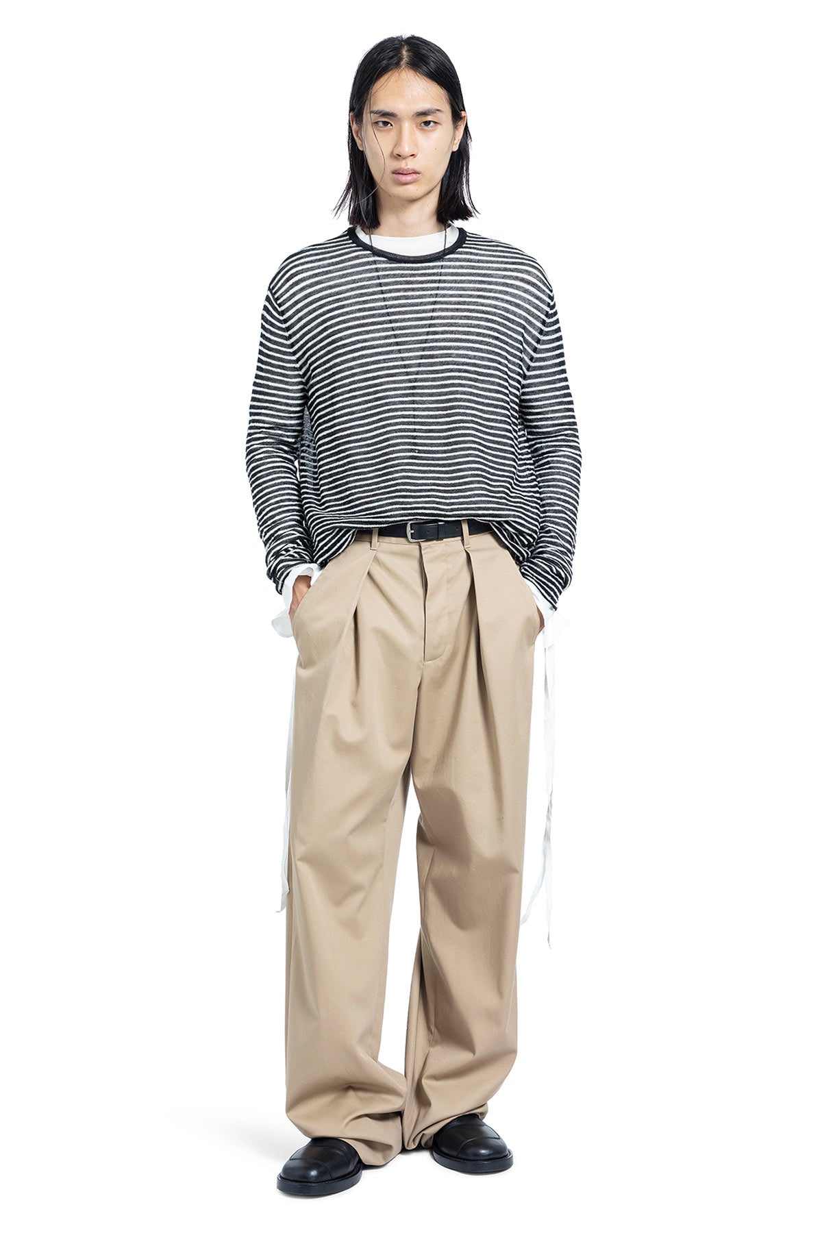 Botel Wide Leg Pleated Trousers