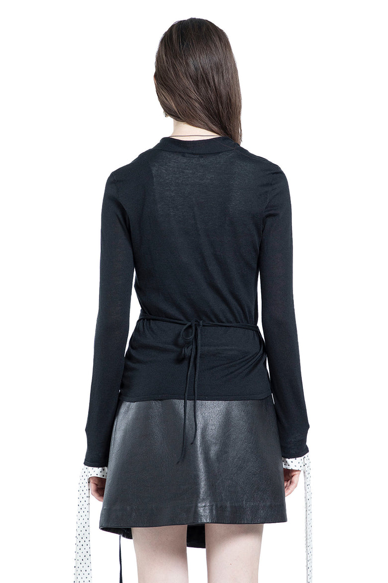 ANN DEMEULEMEESTER Fro Wrap Knit Cardigan woman