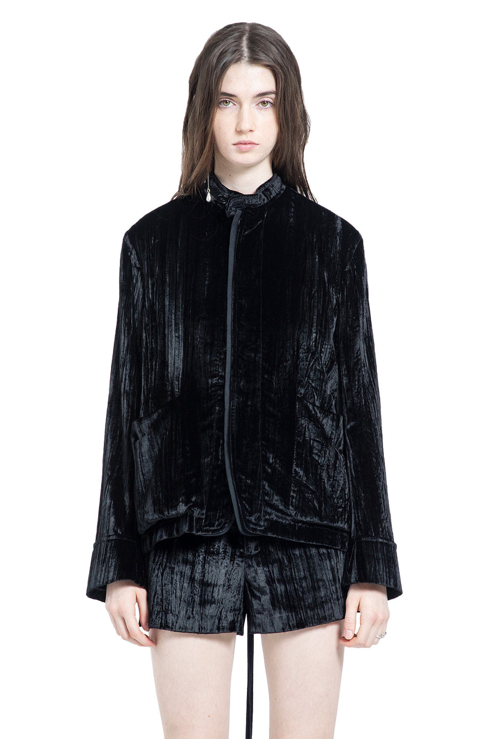 ANN DEMEULEMEESTER Zaya Fluid Shirt Jacket woman