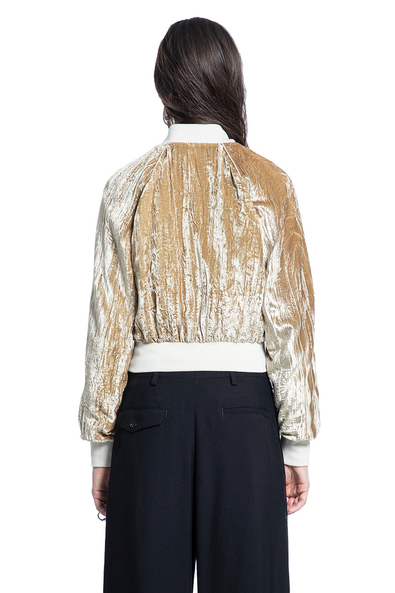 Arya Bomber in Froissé Velvet